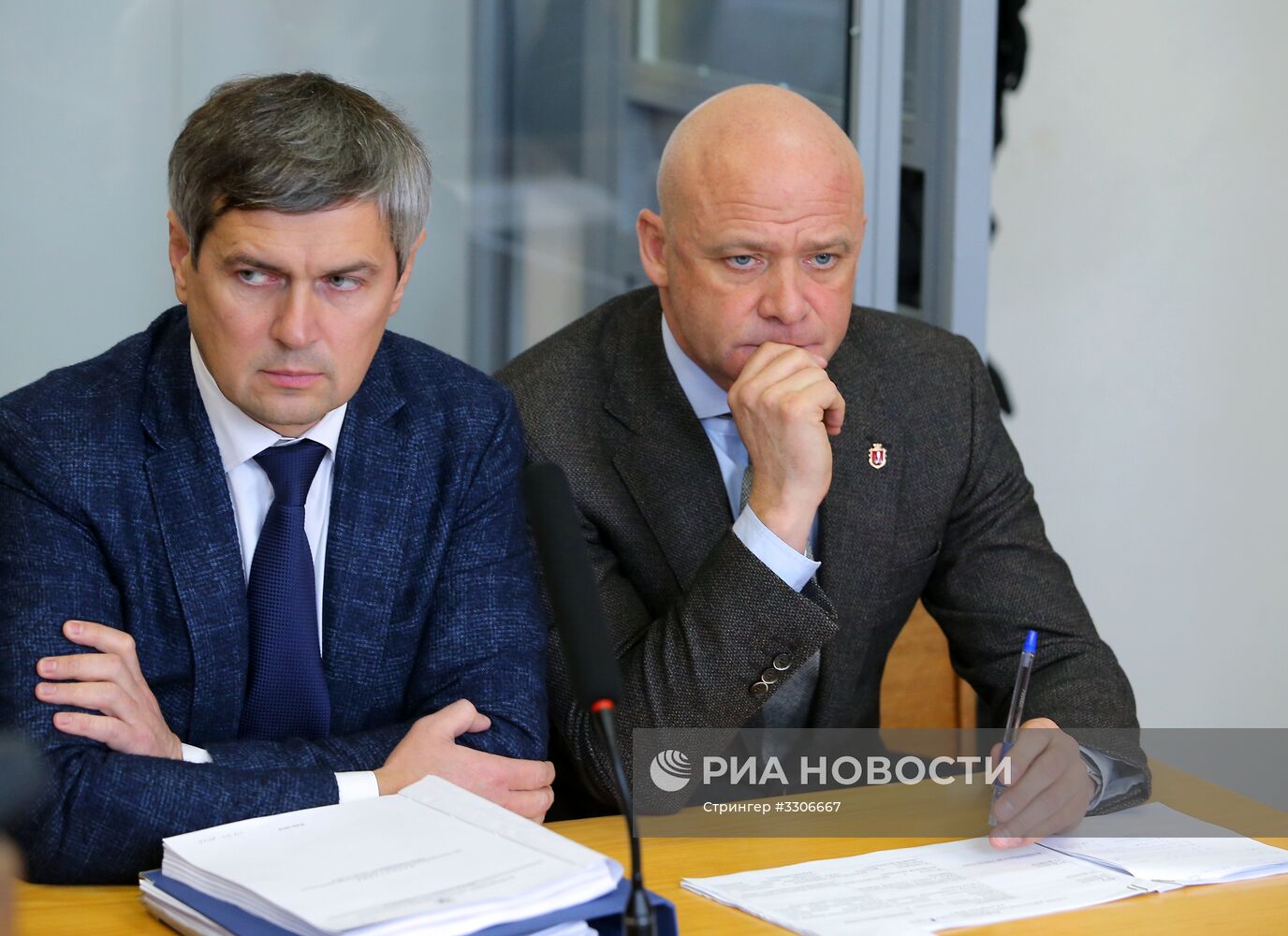 Суд над бывшим мэром Одессы Г. Трухановым в Киеве