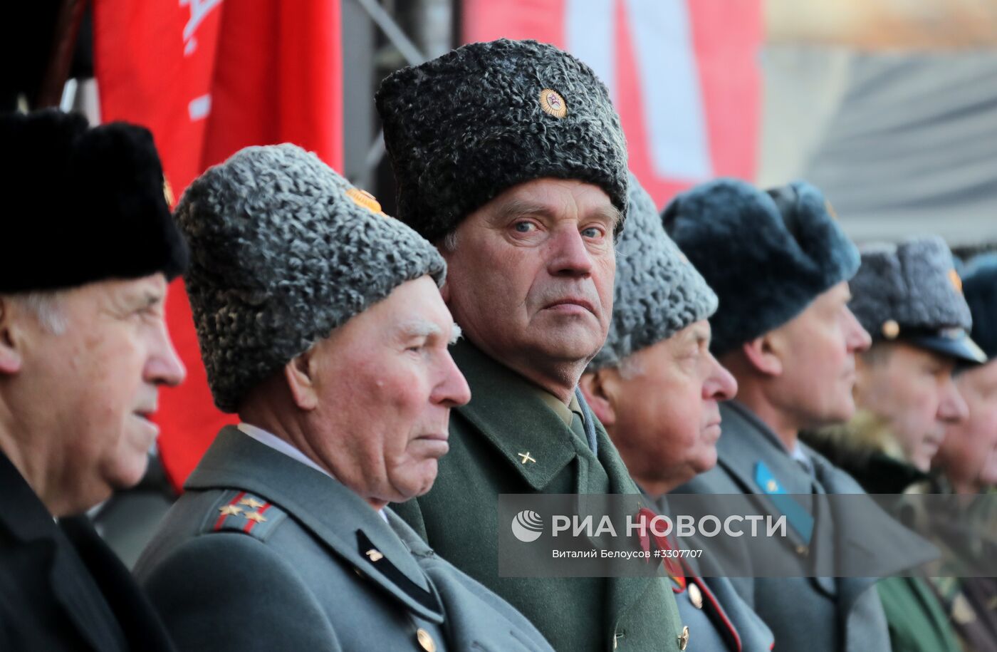 Демонстрация в честь 100-летия со дня создания Красной Армии