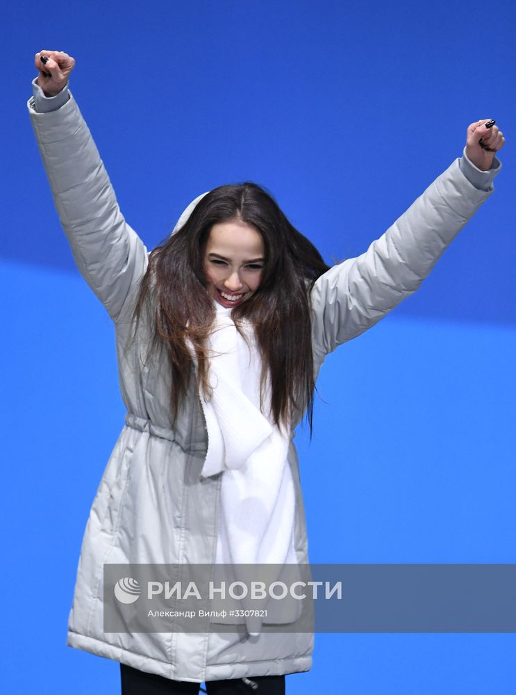 Олимпиада 2018. Церемония награждения. Четырнадцатый день