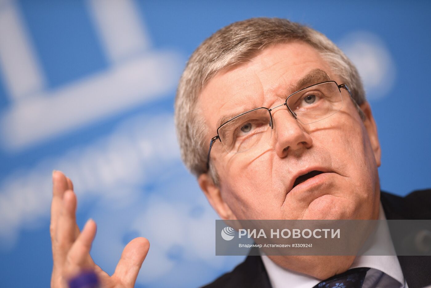 Пресс-конференция президента МОК Т. Баха