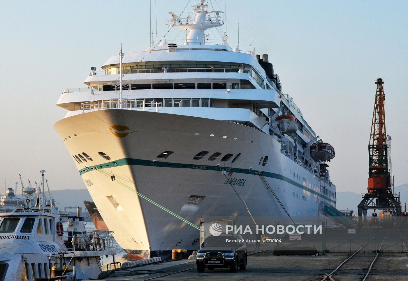 Прибытие круизного лайнера Amadea во Владивосток