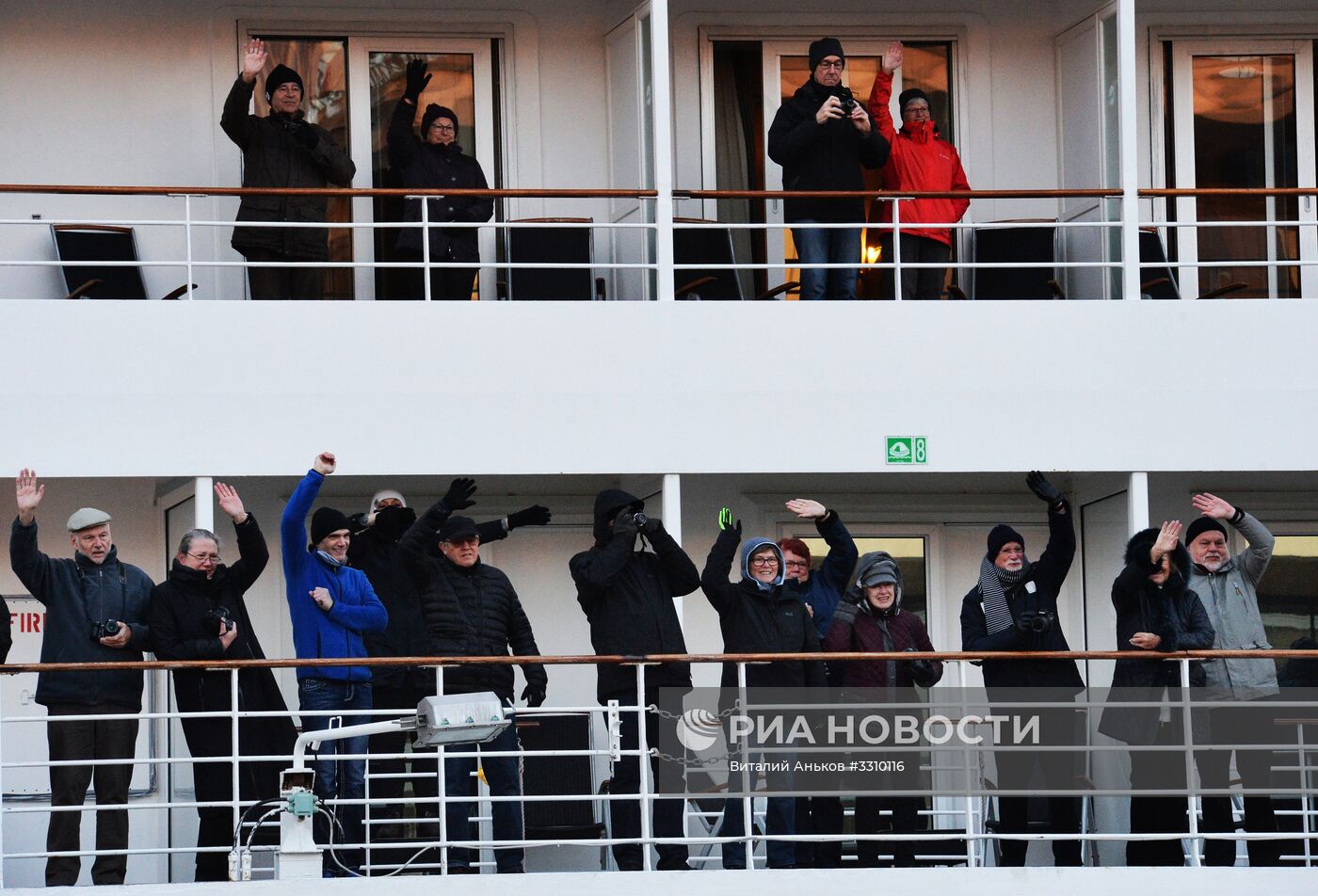 Прибытие круизного лайнера Amadea во Владивосток