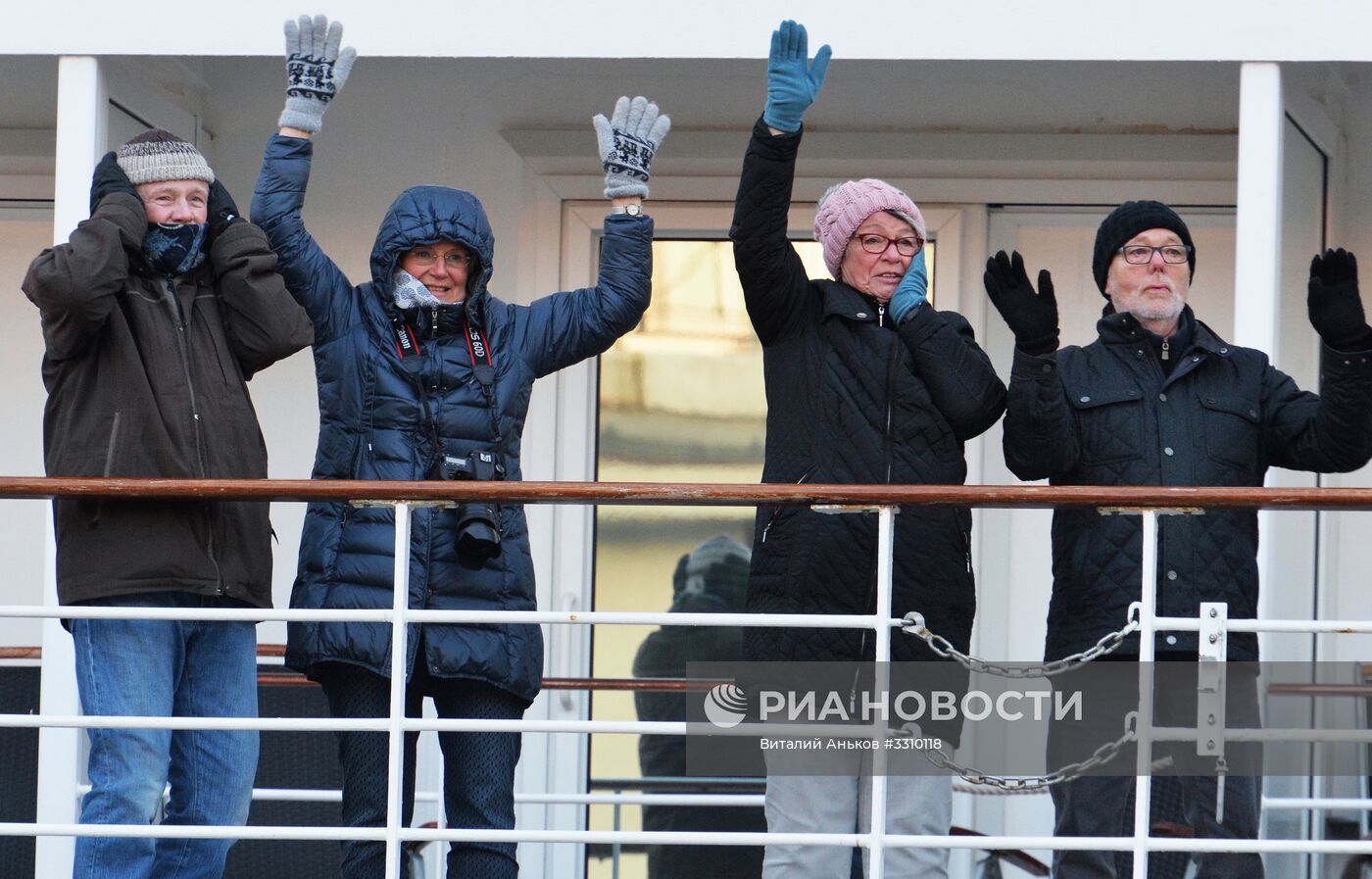 Прибытие круизного лайнера Amadea во Владивосток