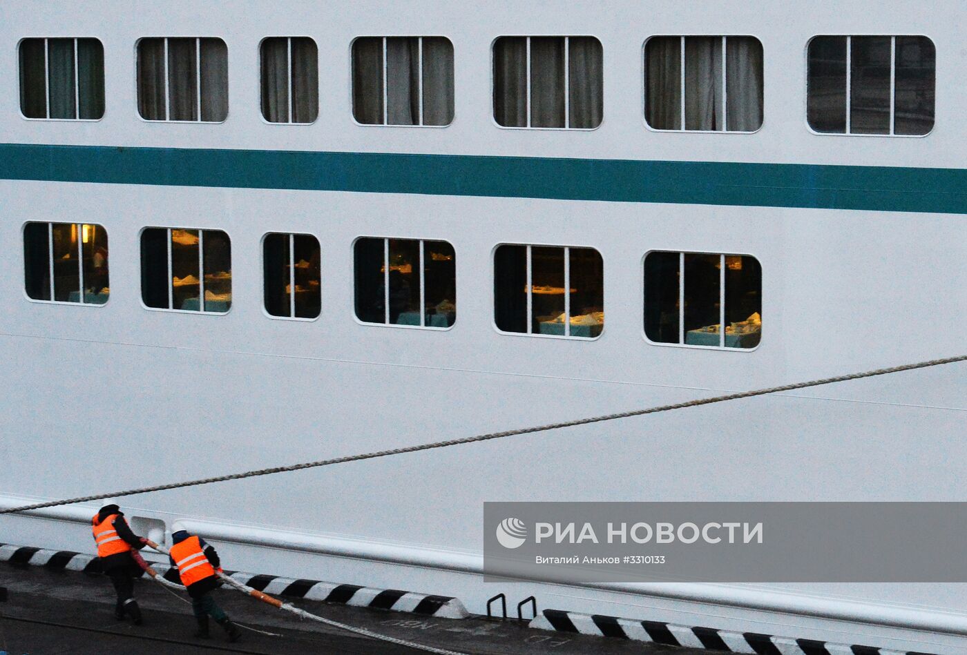 Прибытие круизного лайнера Amadea во Владивосток