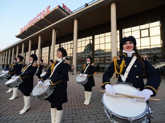 Прибытие круизного лайнера Amadea во Владивосток