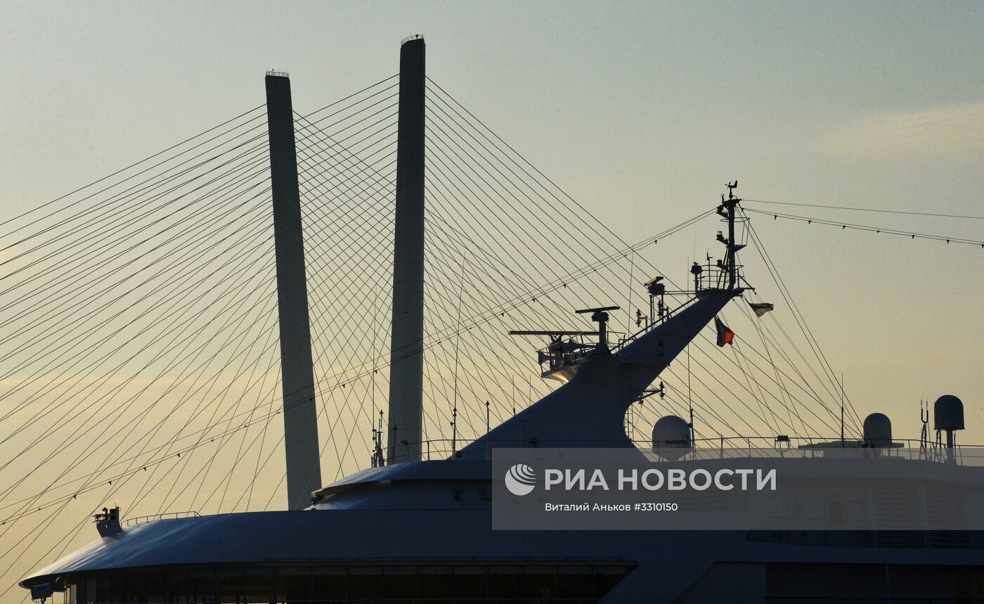 Прибытие круизного лайнера Amadea во Владивосток