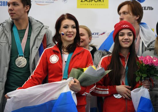 Встреча российских спортсменов - участников Олимпиады 2018