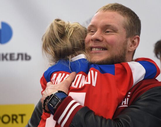 Встреча российских спортсменов - участников Олимпиады 2018