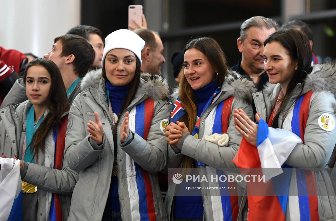 Встреча российских спортсменов - участников Олимпиады 2018