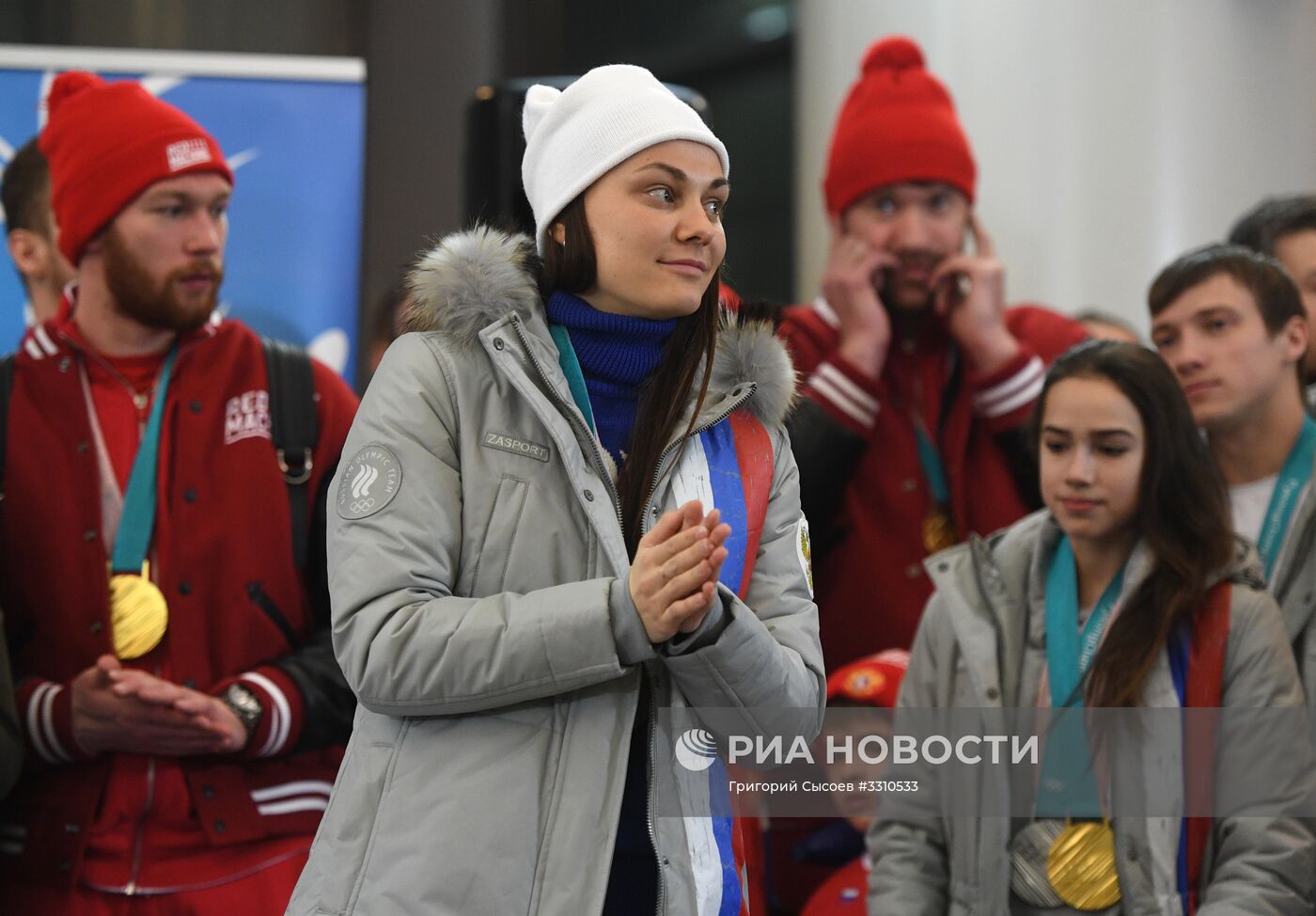 Встреча российских спортсменов - участников Олимпиады 2018