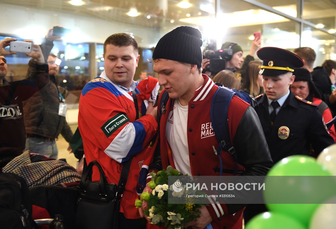 Встреча российских спортсменов - участников Олимпиады 2018