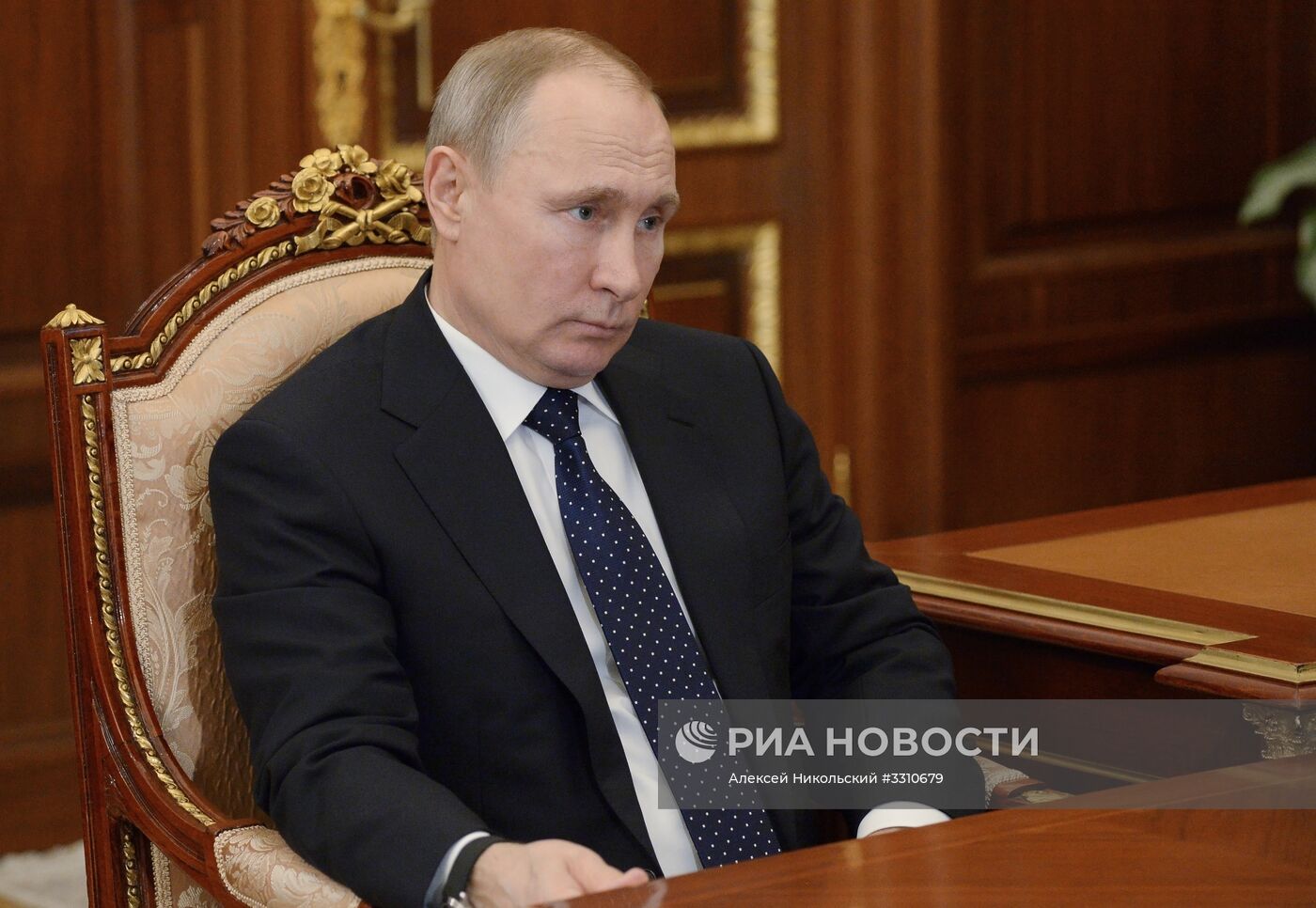 Президент РФ В. Путин встретился с главой компании "Колмар"