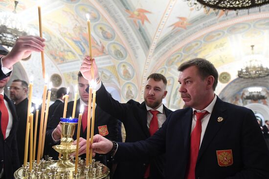 Патриарх Кирилл совершил благодарственный молебен для российских спортсменов-участников Олимпиады