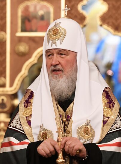 Патриарх Кирилл совершил благодарственный молебен для российских спортсменов-участников Олимпиады