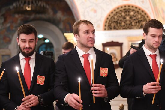 Патриарх Кирилл совершил благодарственный молебен для российских спортсменов-участников Олимпиады