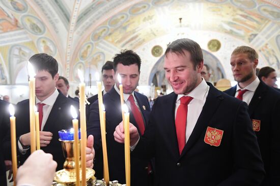Патриарх Кирилл совершил благодарственный молебен для российских спортсменов-участников Олимпиады