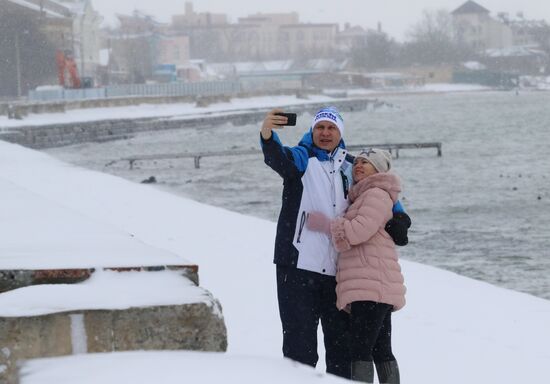 Снег в Крыму