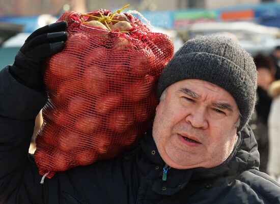 Продовольственная ярмарка во Владивостоке