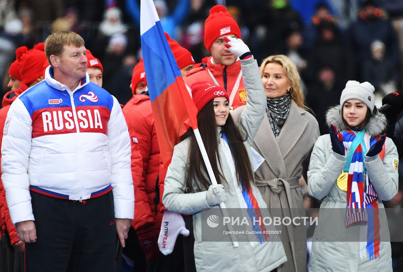 Митинг в поддержку кандидата в президенты РФ В. Путина