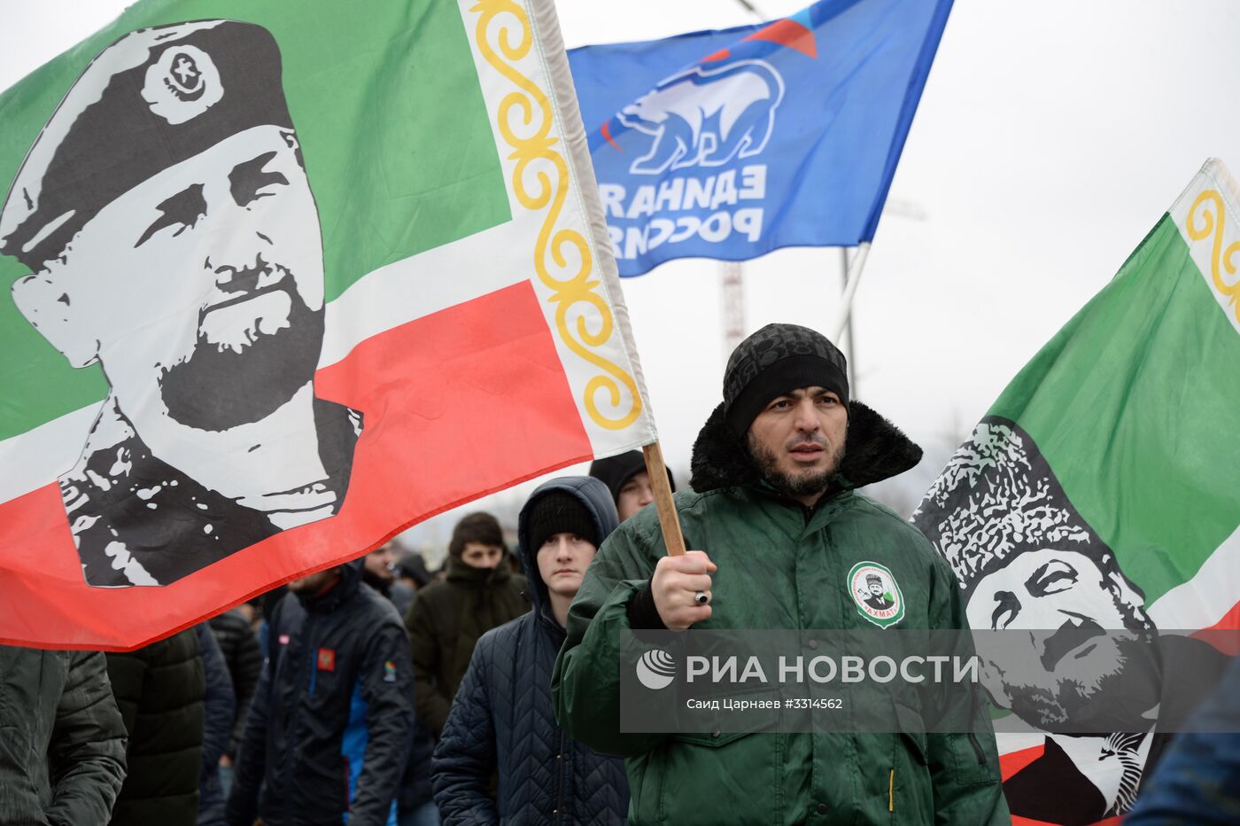 Акция "Межнациональная зарядка 180318: выбор чемпионов!" в Грозном