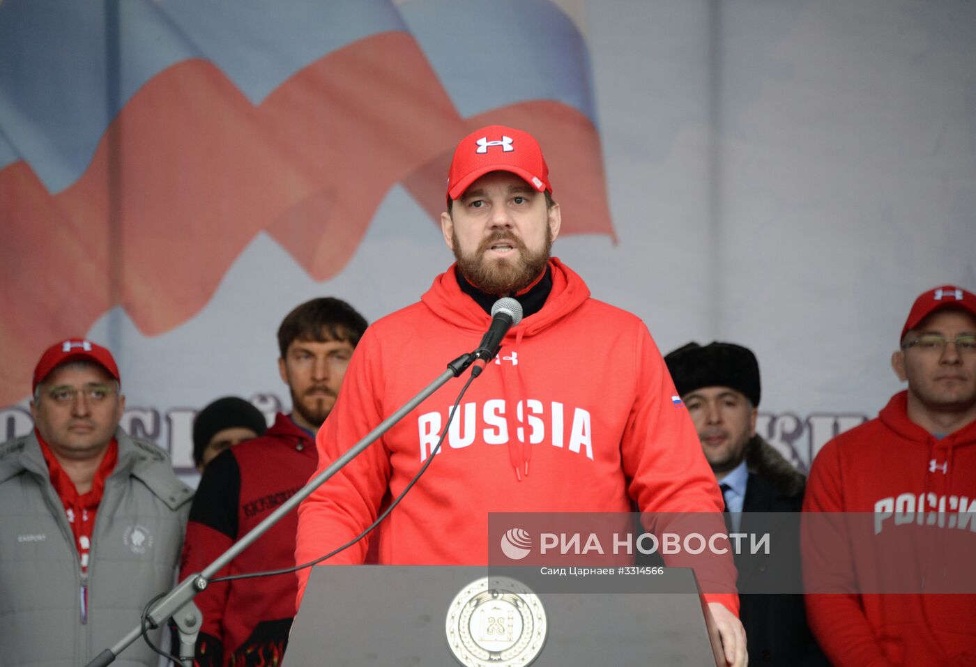 Акция "Межнациональная зарядка 180318: выбор чемпионов!" в Грозном