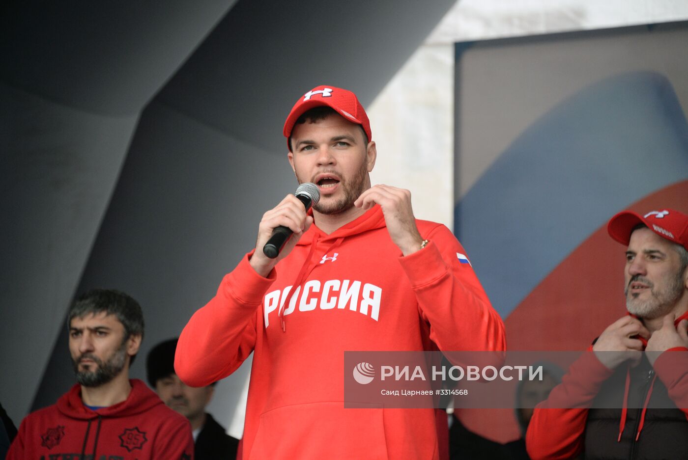 Акция "Межнациональная зарядка 180318: выбор чемпионов!" в Грозном