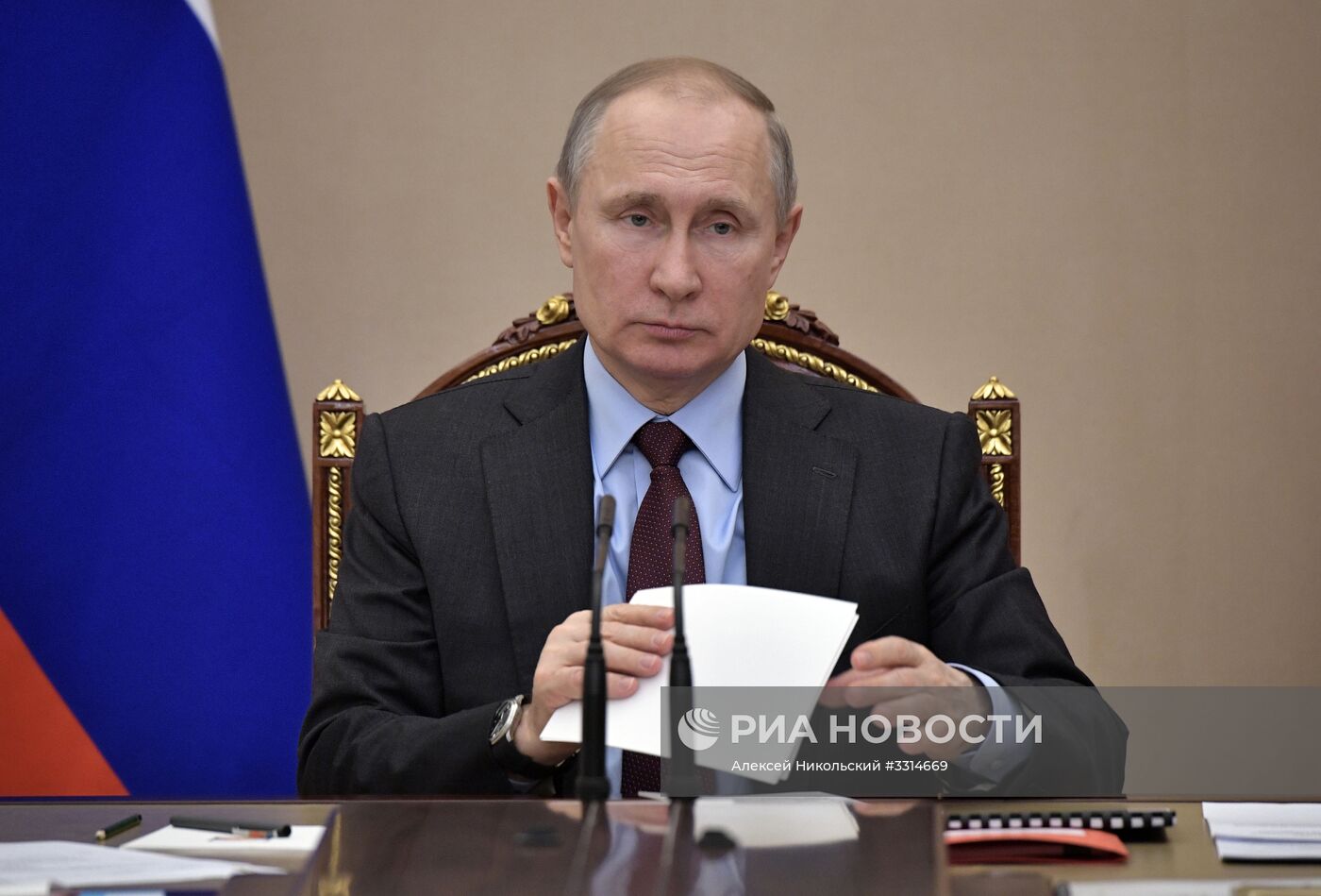 Президент РФ В. Путин провёл заседание комиссии по ВТС