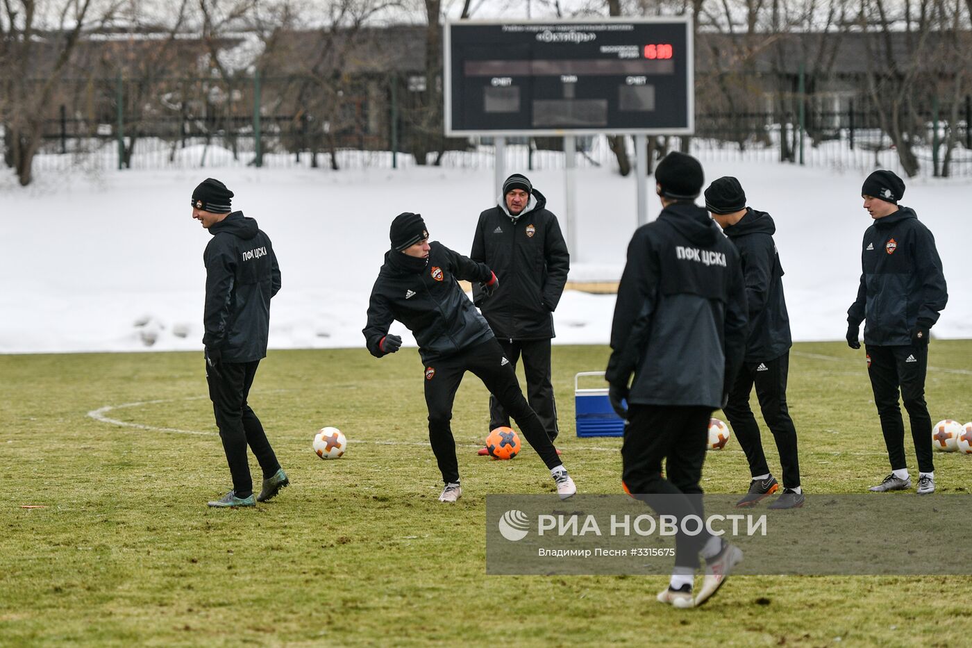 Футбол. Лига Европы. Тренировка ПФК ЦСКА