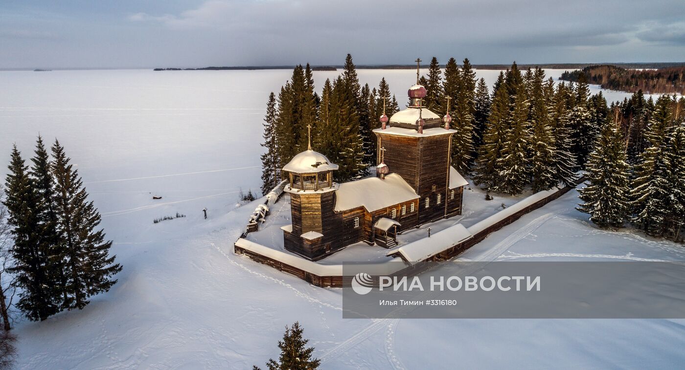 Мужской монастырь Свято-Ильинская Водлозерская пустынь