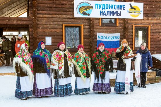 Рыболовный фестиваль "Пудожские налимы" в национальном парке "Водлозерский"