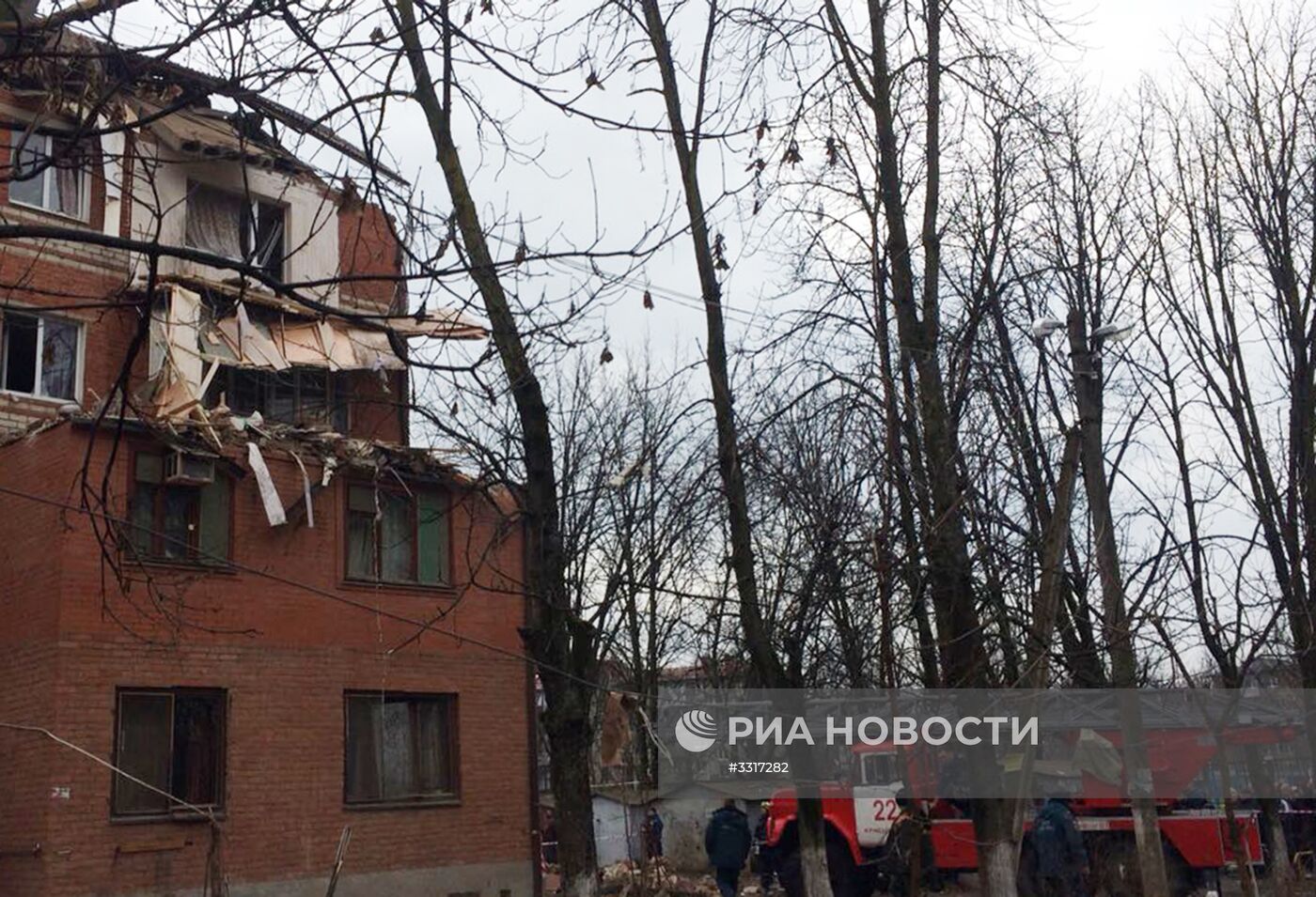 Взрыв газа в жилом доме в Краснодаре