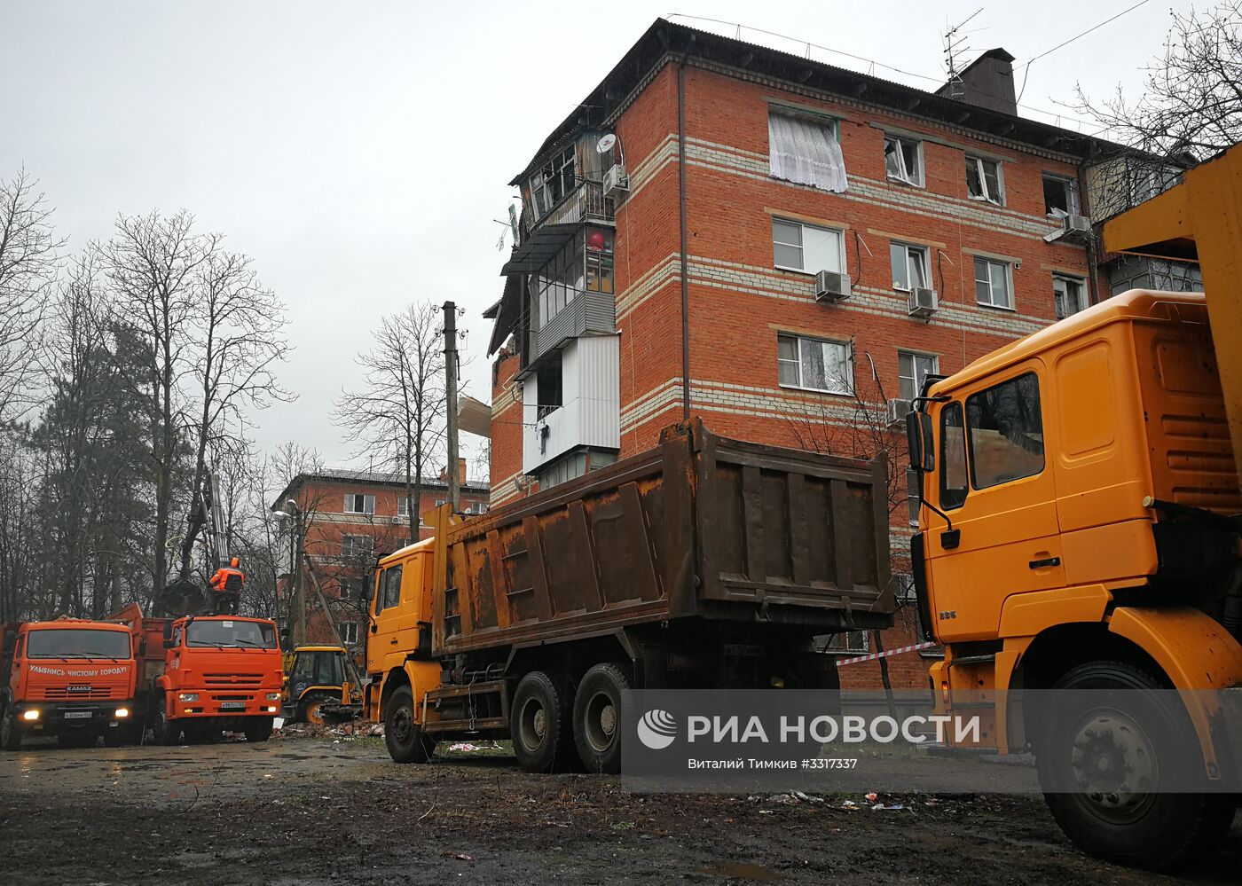 Взрыв газа в жилом доме в Краснодаре | РИА Новости Медиабанк