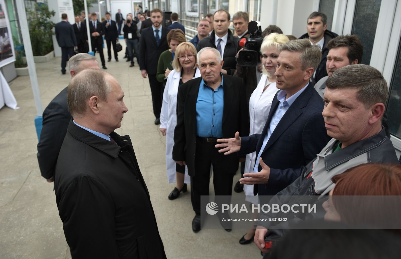Рабочая поездка президента РФ В. Путина в Краснодар