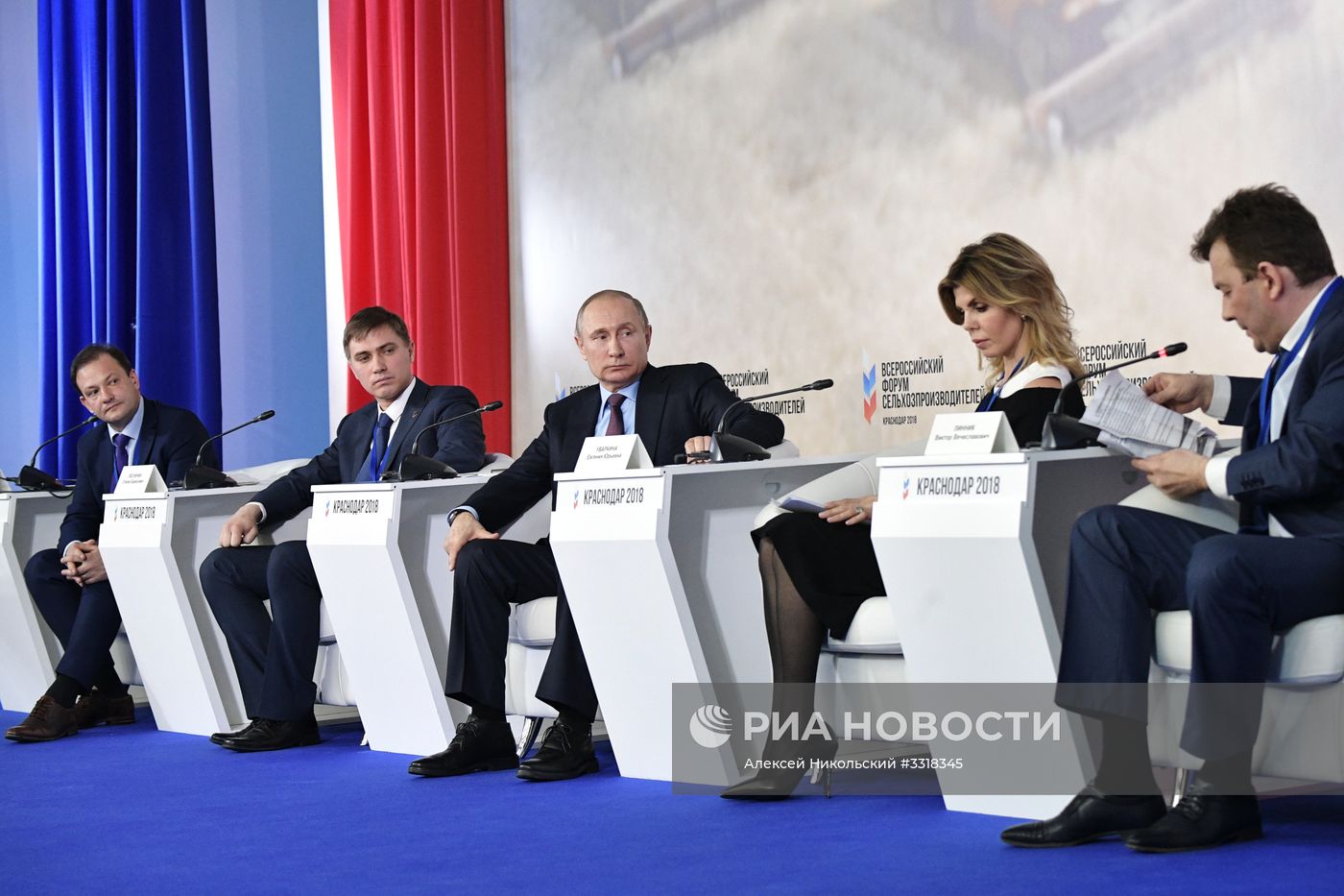 Рабочая поездка президента РФ В. Путина в Краснодар