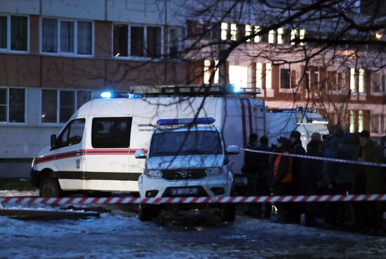 Взрыв газа в жилом доме в Санкт-Петербурге