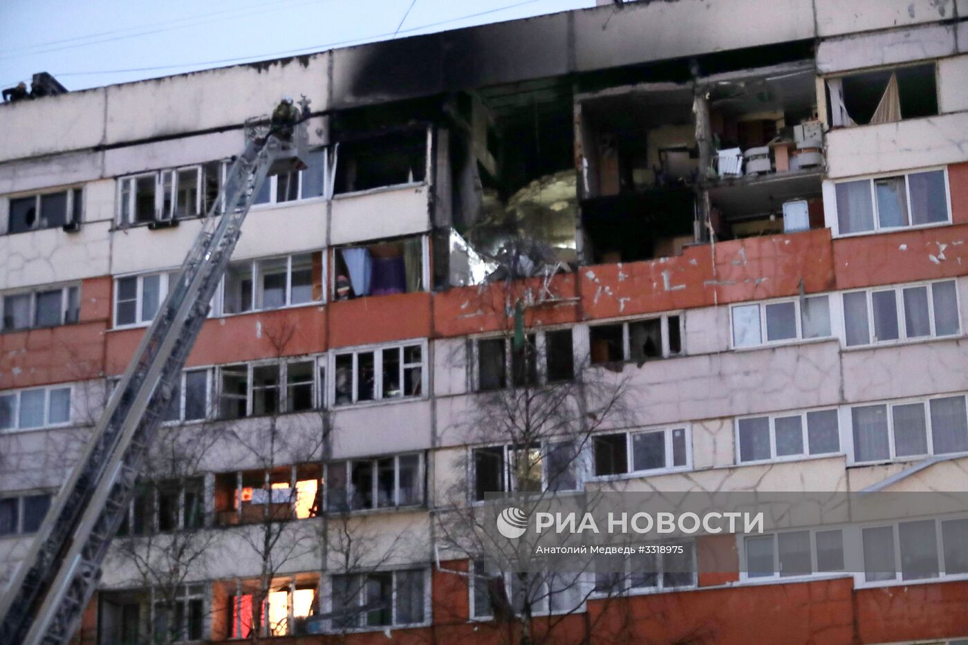 Взрыв газа в жилом доме в Санкт-Петербурге