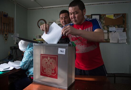 Досрочное голосование на выборах президента РФ в Республике Алтай