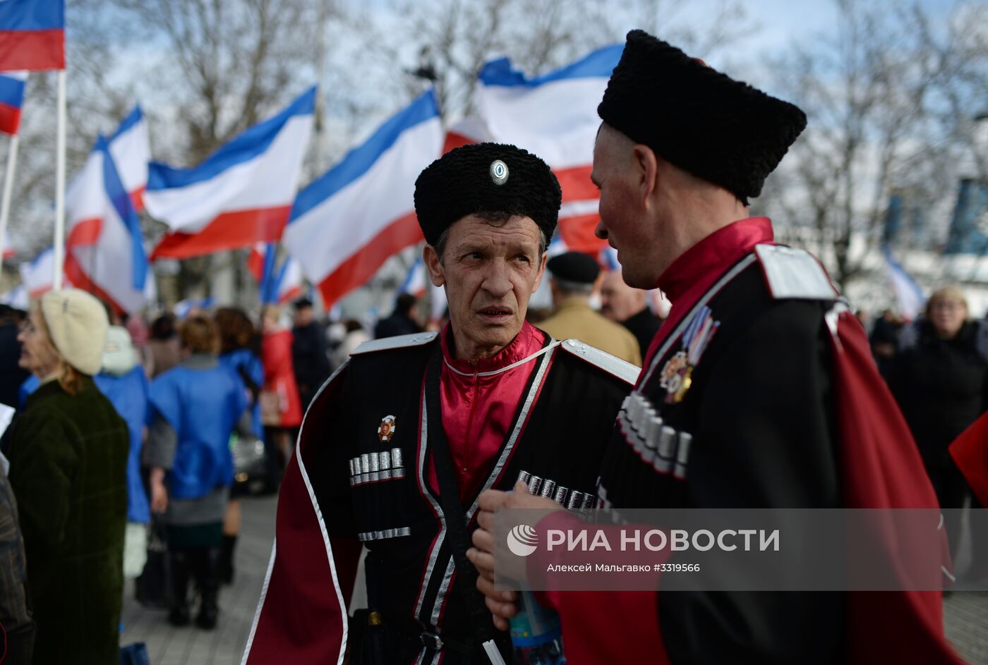 Митинг в Севастополе в честь годовщины воссоединения Крыма с Россией