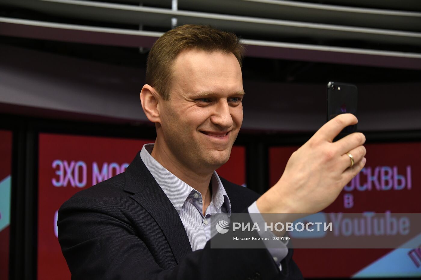 Алексей Навальный выступил в эфире радиостанции "Эхо Москвы"