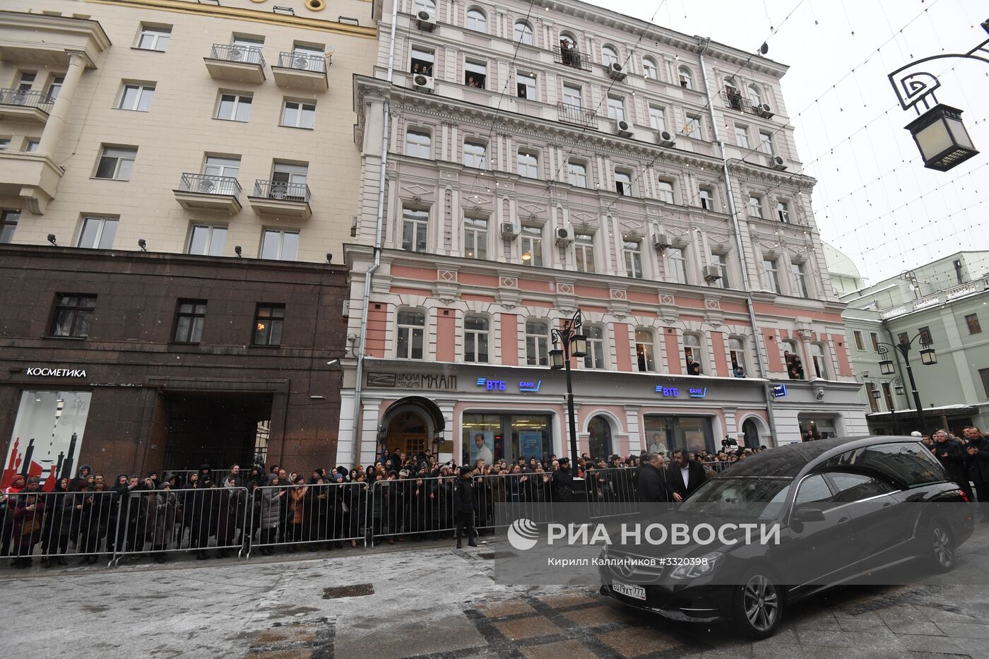 Прощание с актером Олегом Табаковым