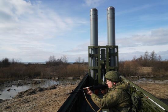 Тактические учения береговых ракетных войск Балтийского флота