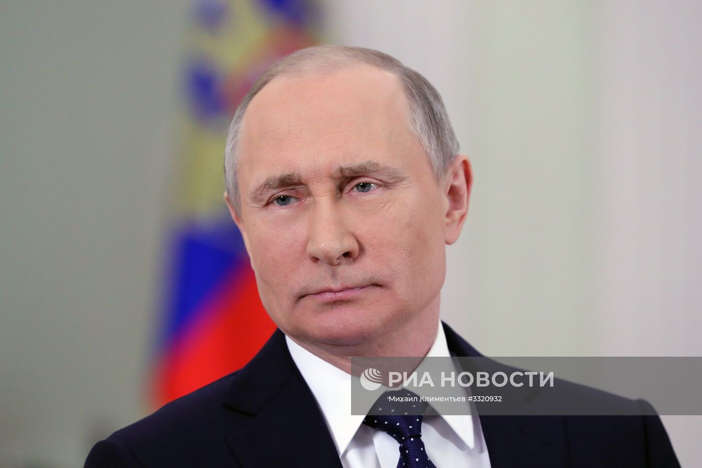 Президент РФ В.Путин выступил с обращением к гражданам России