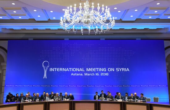 Встреча глав МИД стран-гарантов перемирия в Сирии