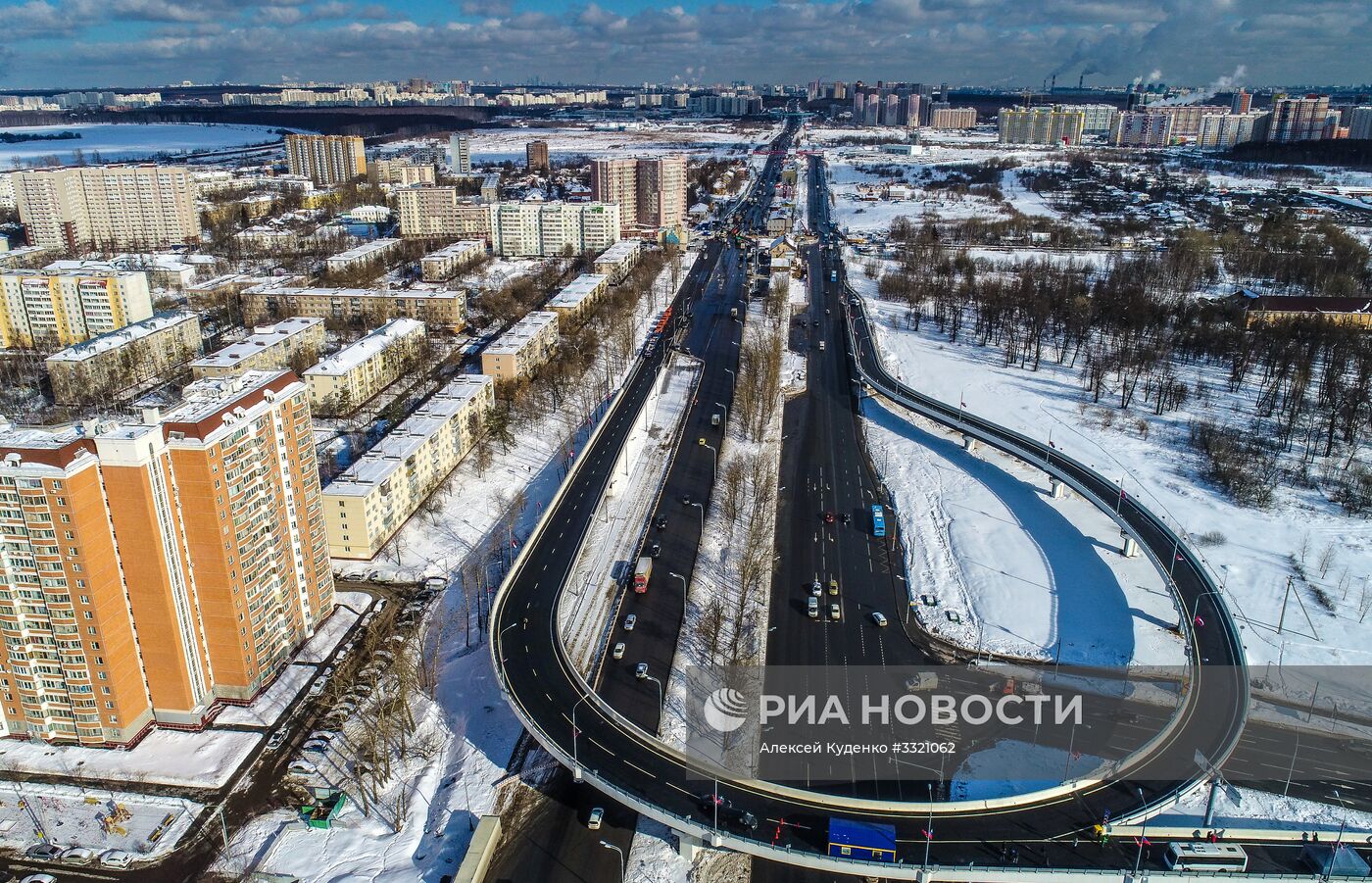 Открытие эстакады в Щербинке