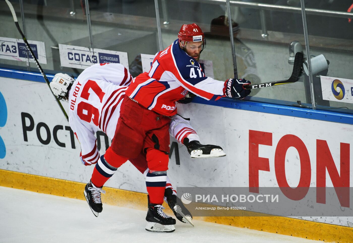 Хоккей. КХЛ. Матч ЦСКА - "Йокерит"