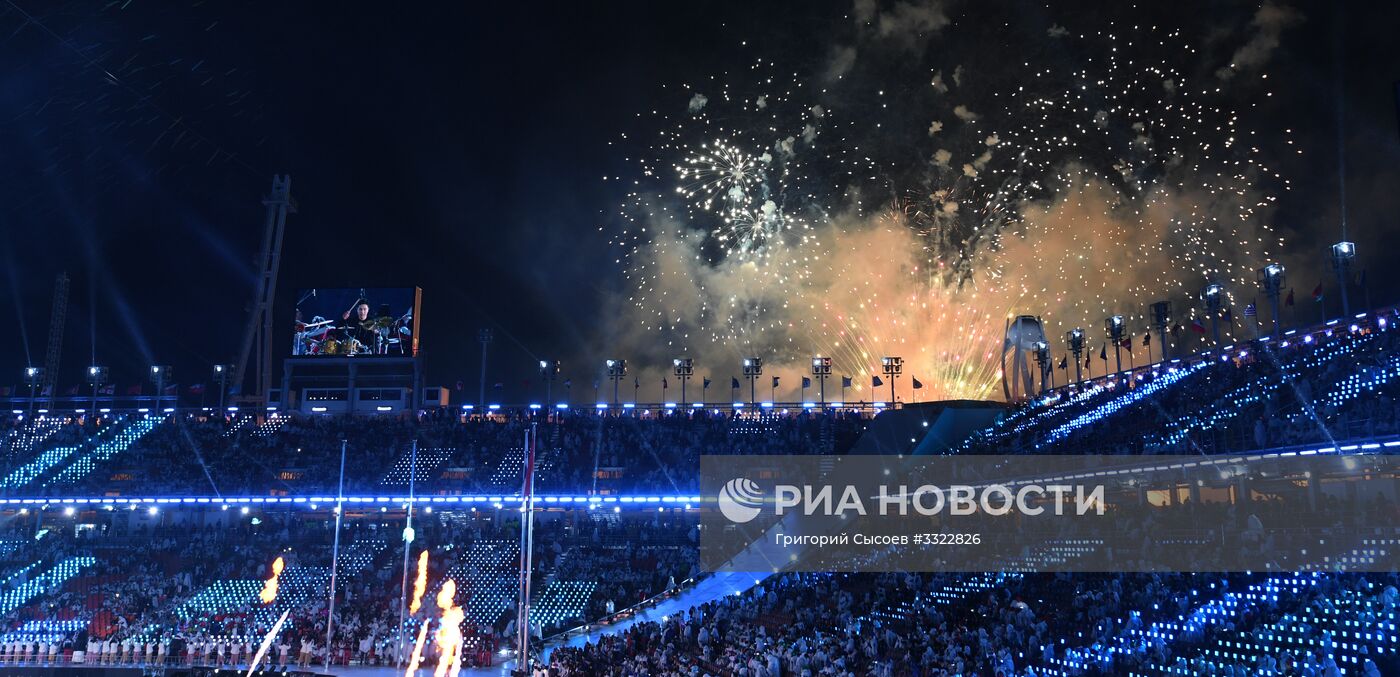 Церемония закрытия XII зимних Паралимпийских игр