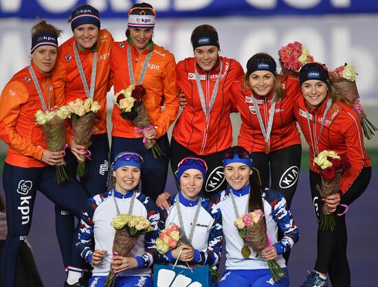 Конькобежный спорт. Финал Кубка мира. Второй день