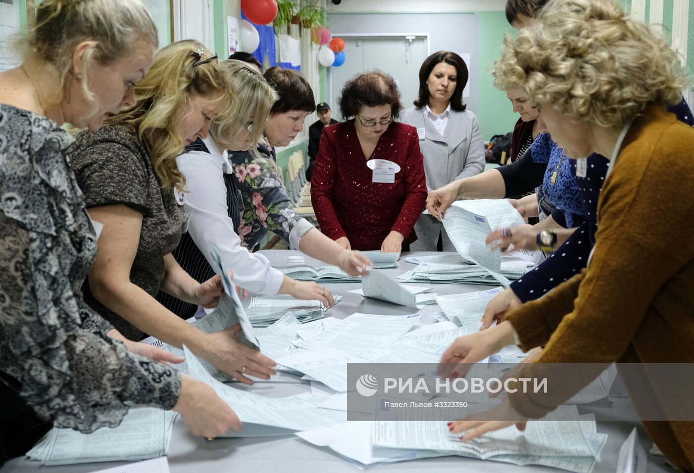 Подсчет голосов на выборах президента РФ