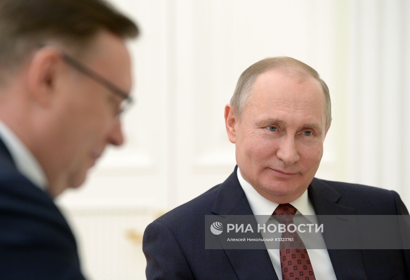 Президент РФ В. Путин встретился с сопредседателями предвыборного штаба кандидата в президенты РФ В. Путина