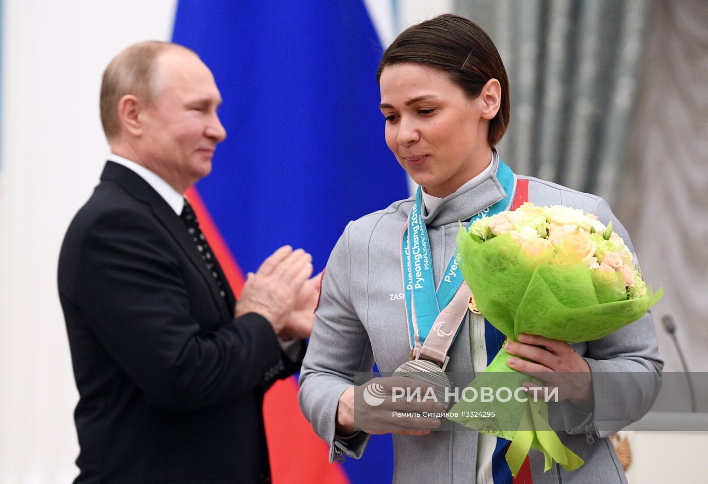 Президент РФ В. Путин встретился с российскими спортсменами – победителями и призёрами XII Паралимпийских зимних игр